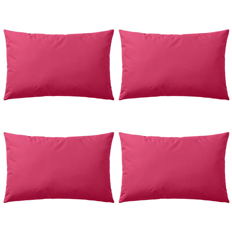 Vidaxl Outdoor -Kissen 60x40 cm Pink 4 PCs