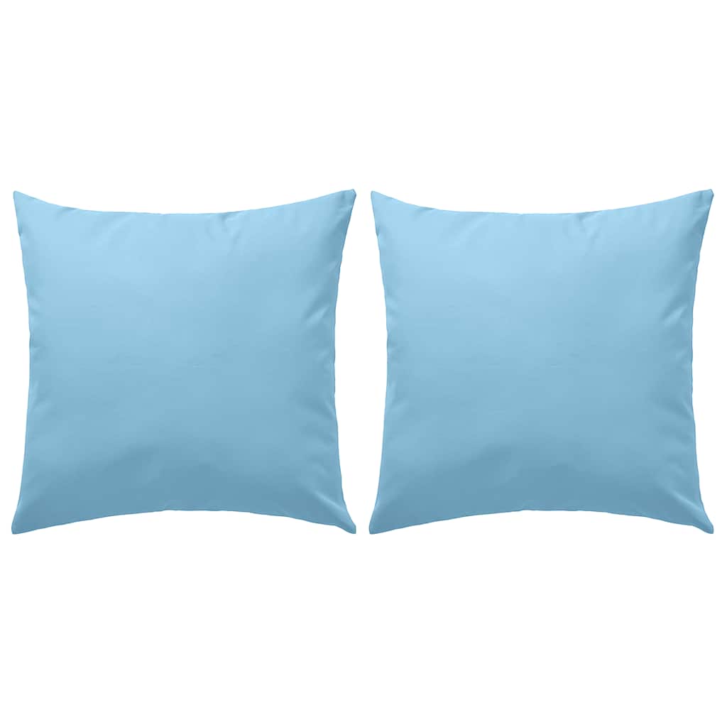 Vidaxl Outdoor -Kissen 45x45 cm hellblau 2 STs
