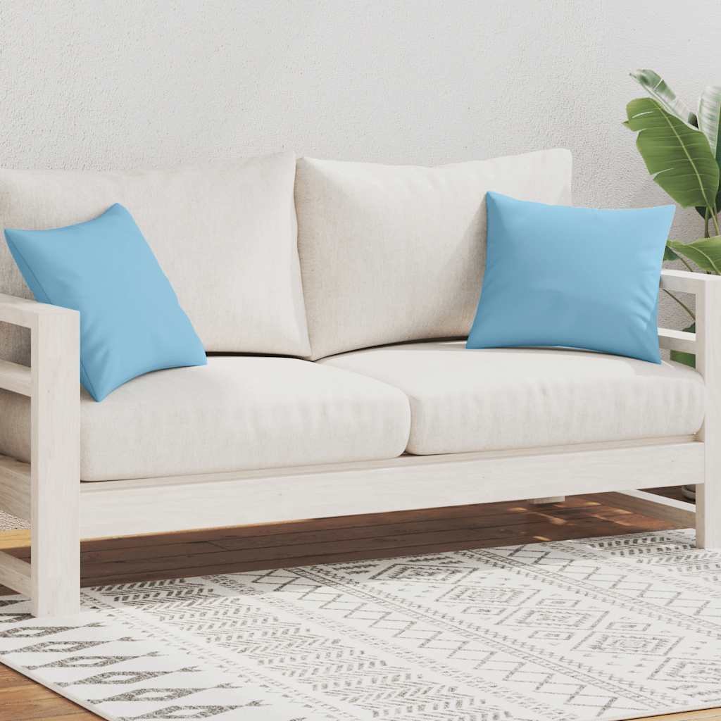Vidaxl Outdoor -Kissen 45x45 cm hellblau 2 STs
