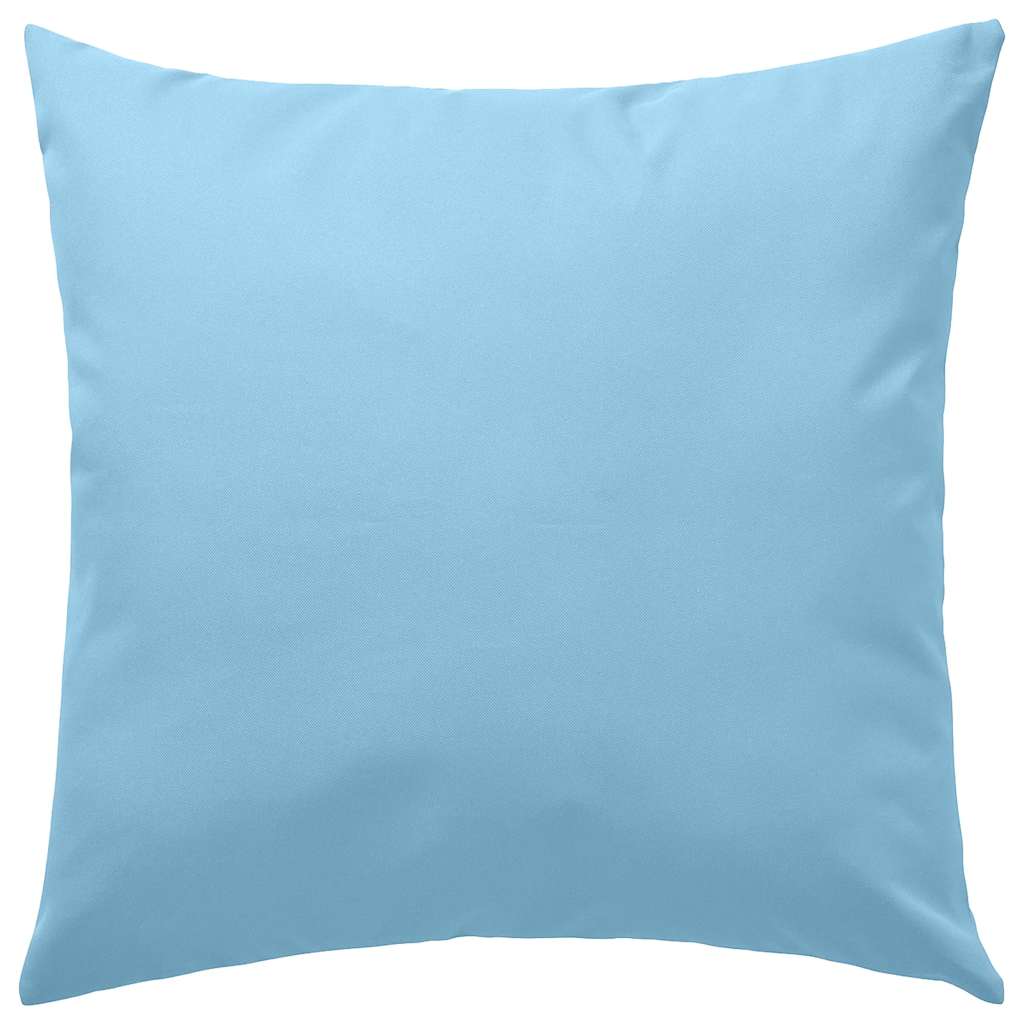 Vidaxl Outdoor -Kissen 45x45 cm hellblau 2 STs