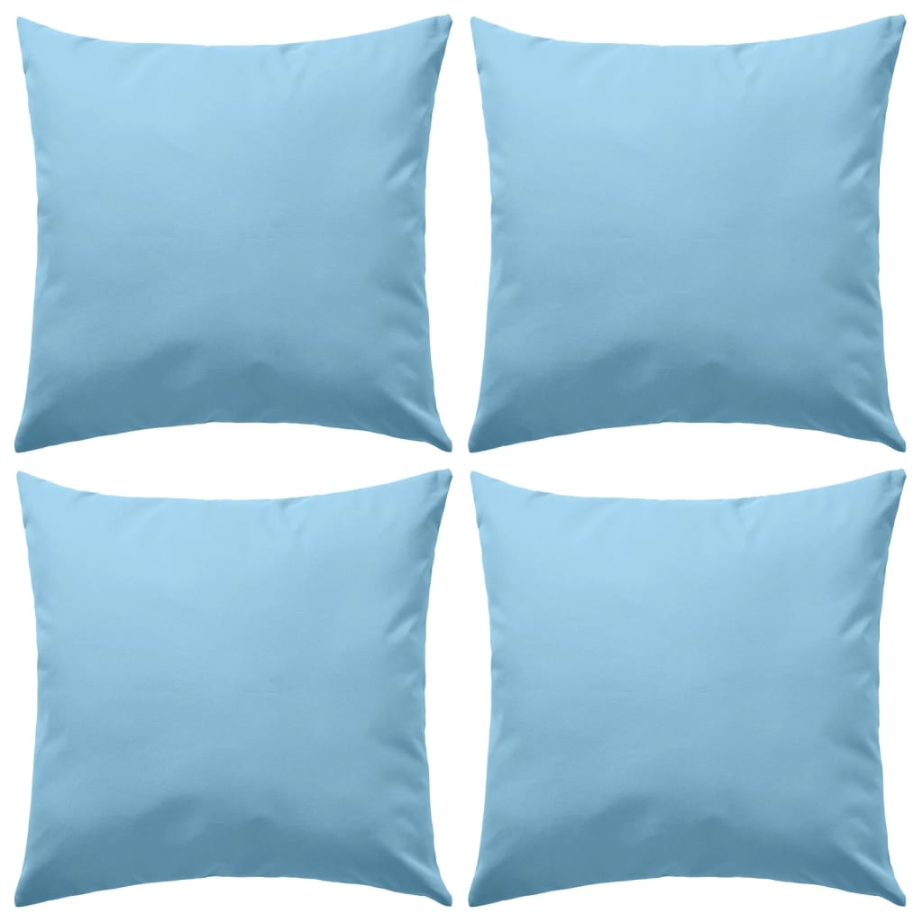 Vidaxl Outdoor -Kissen 45x45 cm hellblau 4 PCs