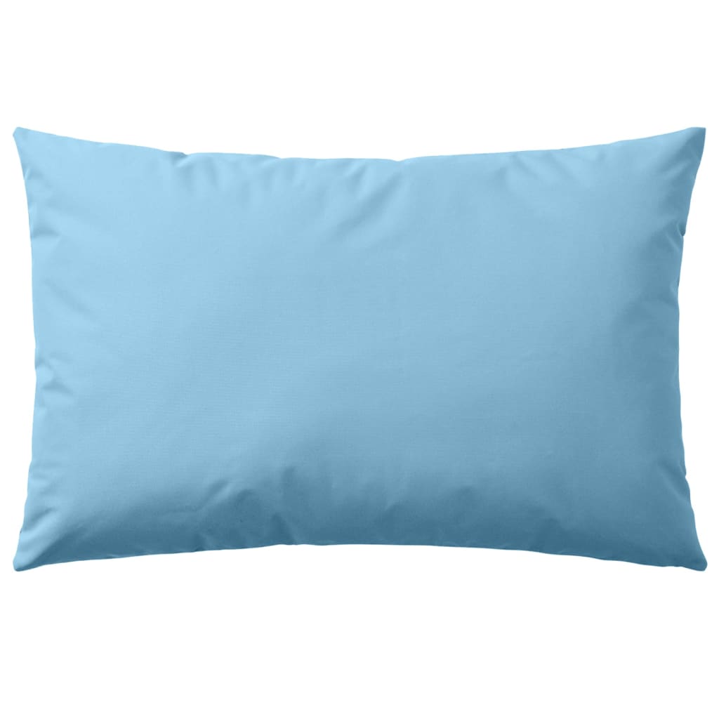 Vidaxl Outdoor -Kissen 60x40 cm hellblau 2 STs