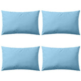 Vidaxl Outdoor -Kissen 60x40 cm hellblau 4 STs - afbeelding 1