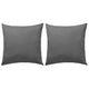 Vidaxl Outdoor -Kissen 45x45 cm grau 2 PCs