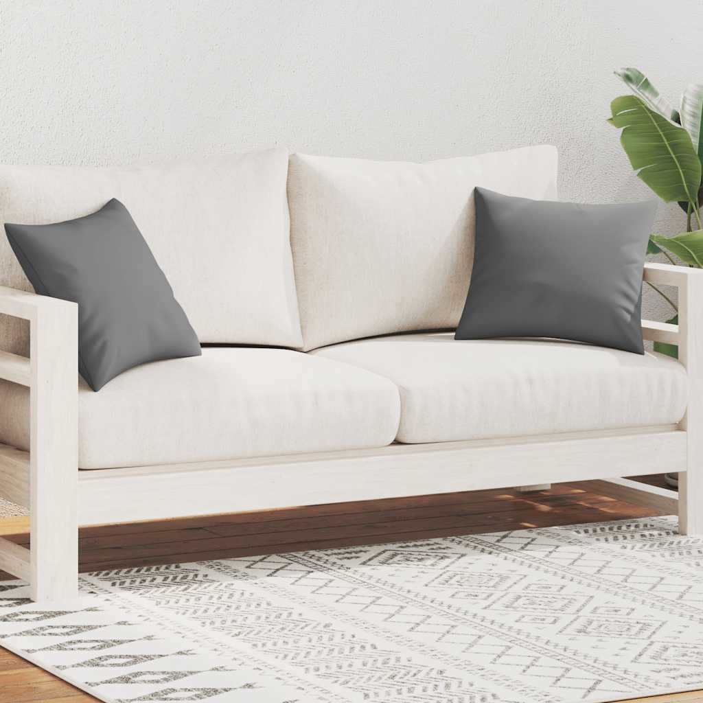 Vidaxl Outdoor -Kissen 45x45 cm grau 2 PCs