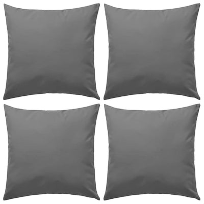 Vidaxl Outdoor -Kissen 45x45 cm grau 4 PCs