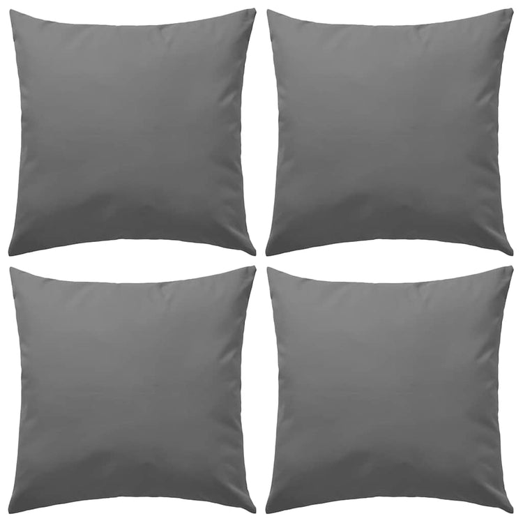 Vidaxl Outdoor -Kissen 45x45 cm grau 4 PCs