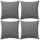 Vidaxl Outdoor -Kissen 45x45 cm grau 4 PCs