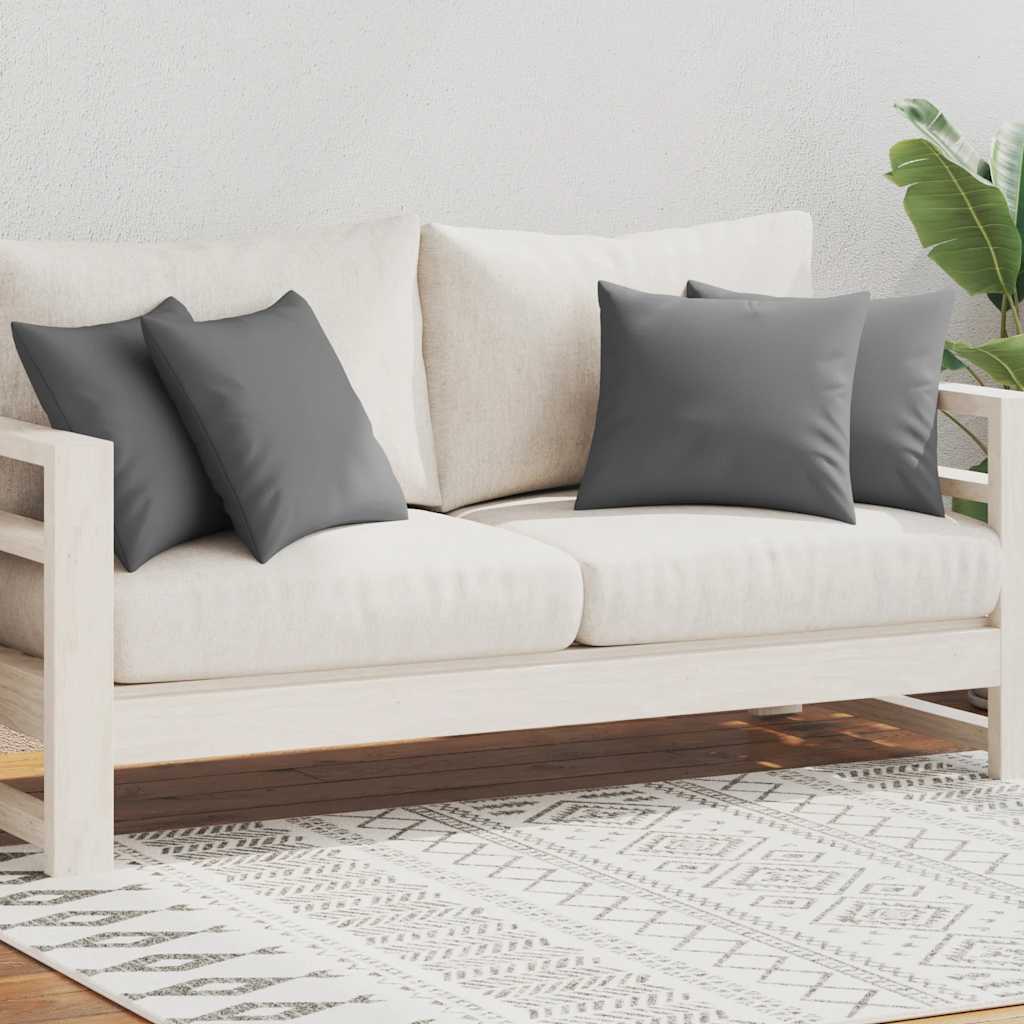 Vidaxl Outdoor -Kissen 45x45 cm grau 4 PCs