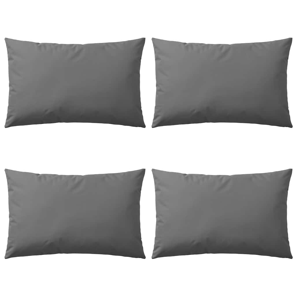 Vidaxl Outdoor -Kissen 60x40 cm grau 4 PCs