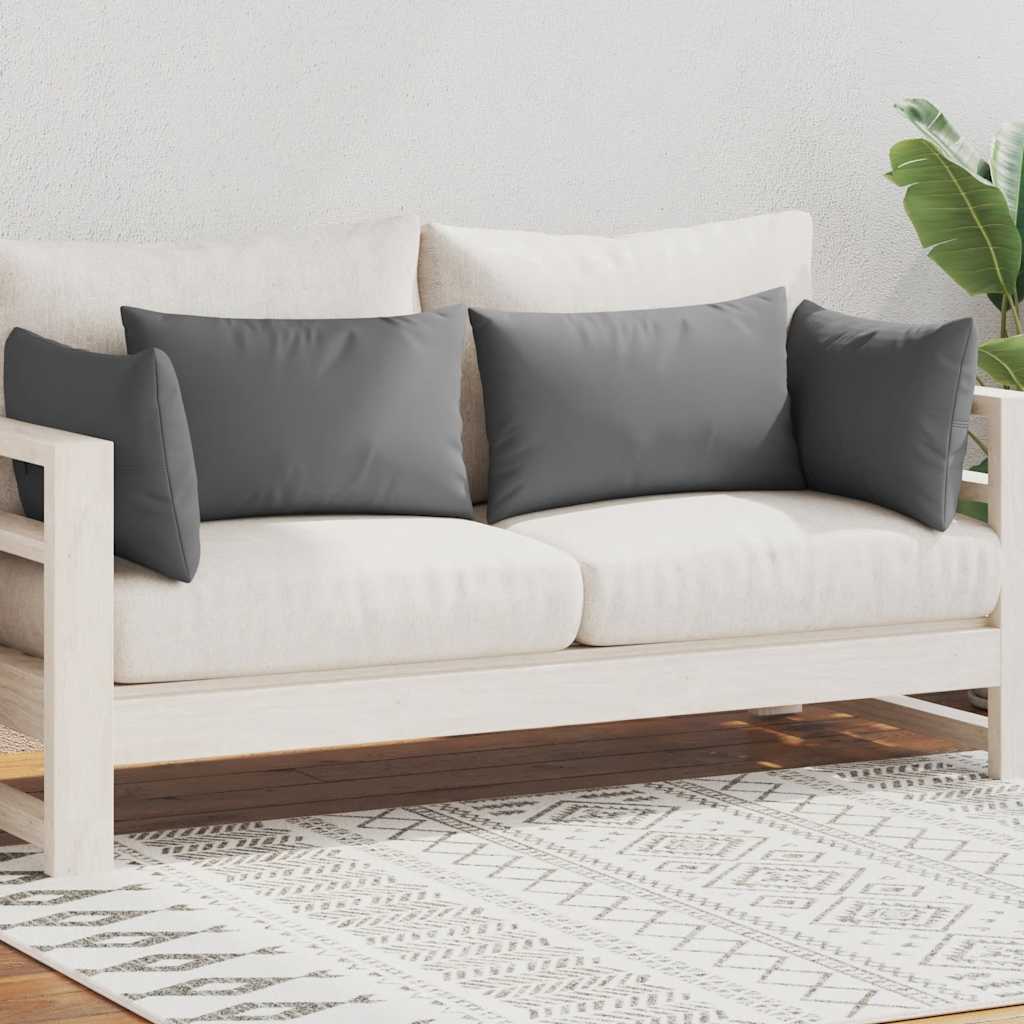 Vidaxl Outdoor -Kissen 60x40 cm grau 4 PCs