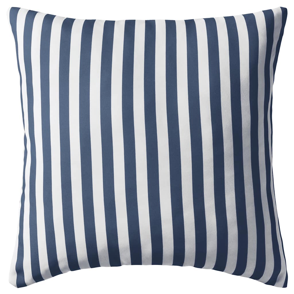 Vidaxl Outdoor -Kissen 45x45 cm gestreiftes Marineblau 4 PCs