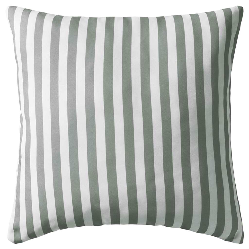 Vidaxl Outdoor -Kissen 45x45 cm gestreiftes grau 2 Stcs