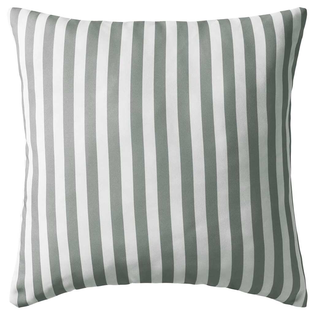 Vidaxl Outdoor -Kissen 45x45 cm gestreiftes grau 4 Stcs