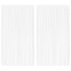 VIDAXL -Kabelvorhänge 2 PCs 100x250 cm Weiß