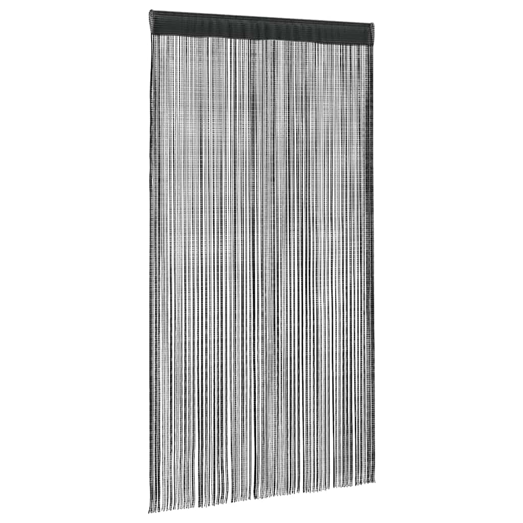 Vidaxl -Drahtvorhänge 2 ST 140x250 cm Schwarz