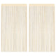 VIDAXL -Kabelvorhänge 100x250 cm Crème 2 PCs