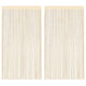 VIDAXL -Kabelvorhänge 140x250 cm Creme 2 STs