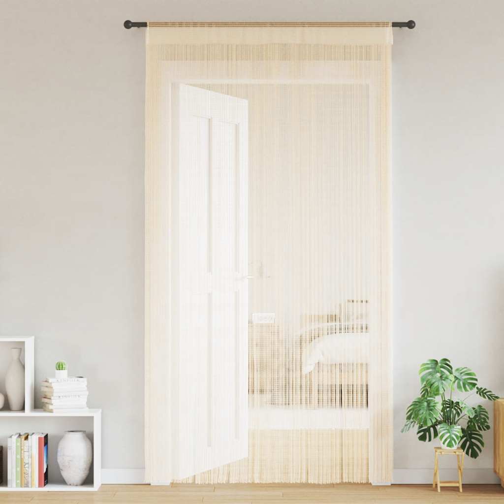 VIDAXL -Kabelvorhänge 140x250 cm Creme 2 STs