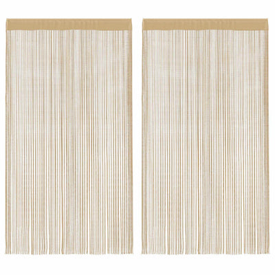 VIDAXL -Kabelvorhänge 100x250 cm Beige 2 STS