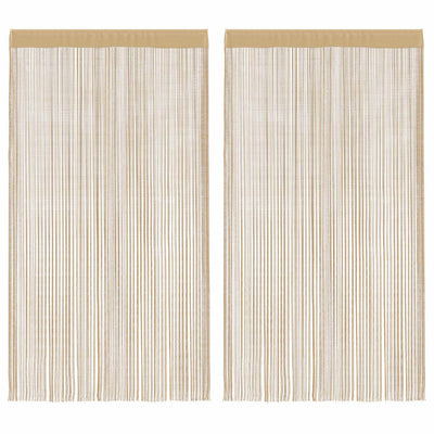 VIDAXL -Kabelvorhänge 140x250 cm Beige 2 STS