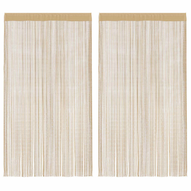 VIDAXL -Kabelvorhänge 140x250 cm Beige 2 STS