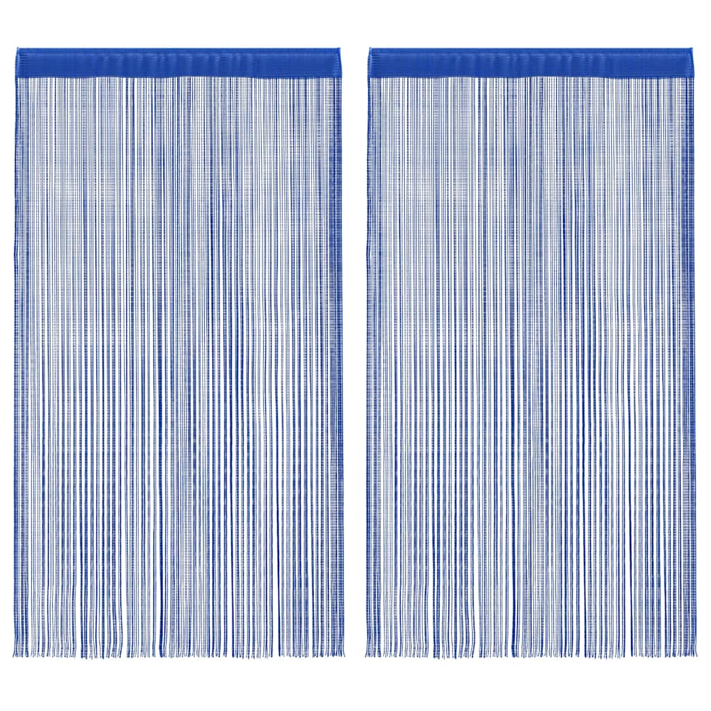 VIDAXL -Kabelvorhänge 100x250 cm Blau 2 PCs