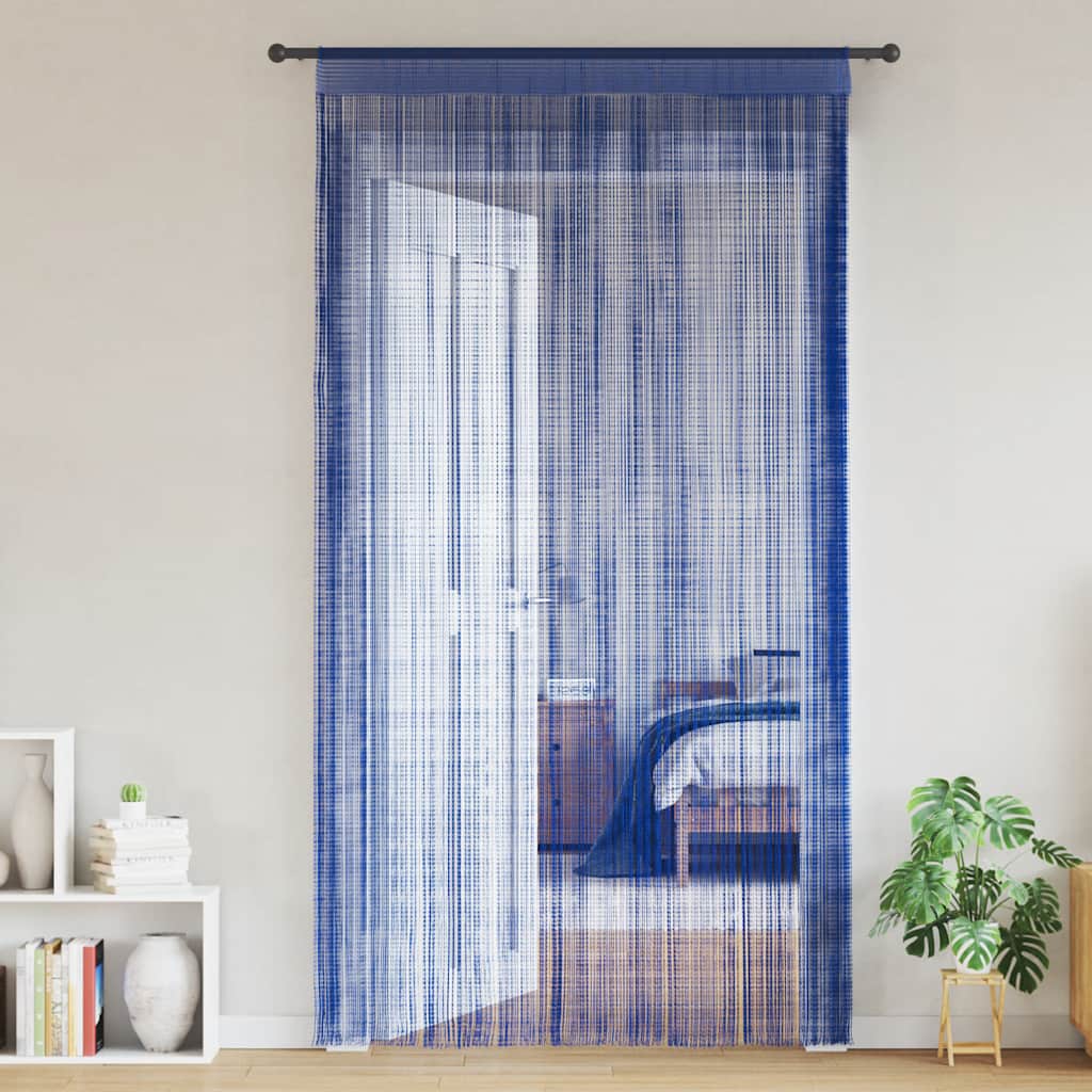 VIDAXL -Kabelvorhänge 100x250 cm Blau 2 PCs