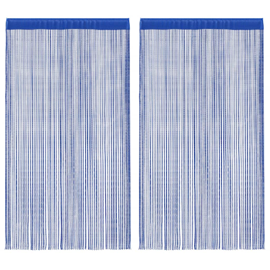 VIDAXL -Kabelvorhänge 140x250 cm Blau 2 PCs