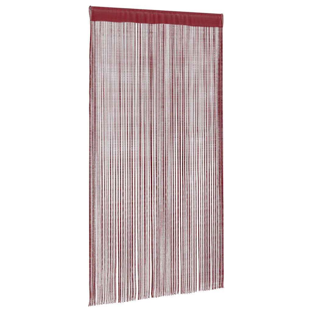Vidaxl -Drahtvorhänge 100x250 cm Wein Rot 2 STs