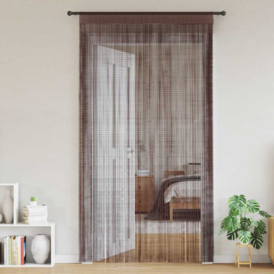 VIDAXL -Kabelvorhänge 100x250 cm Braun 2 PCs