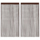 VIDAXL -Kabelvorhänge 140x250 cm Braun 2 PCs