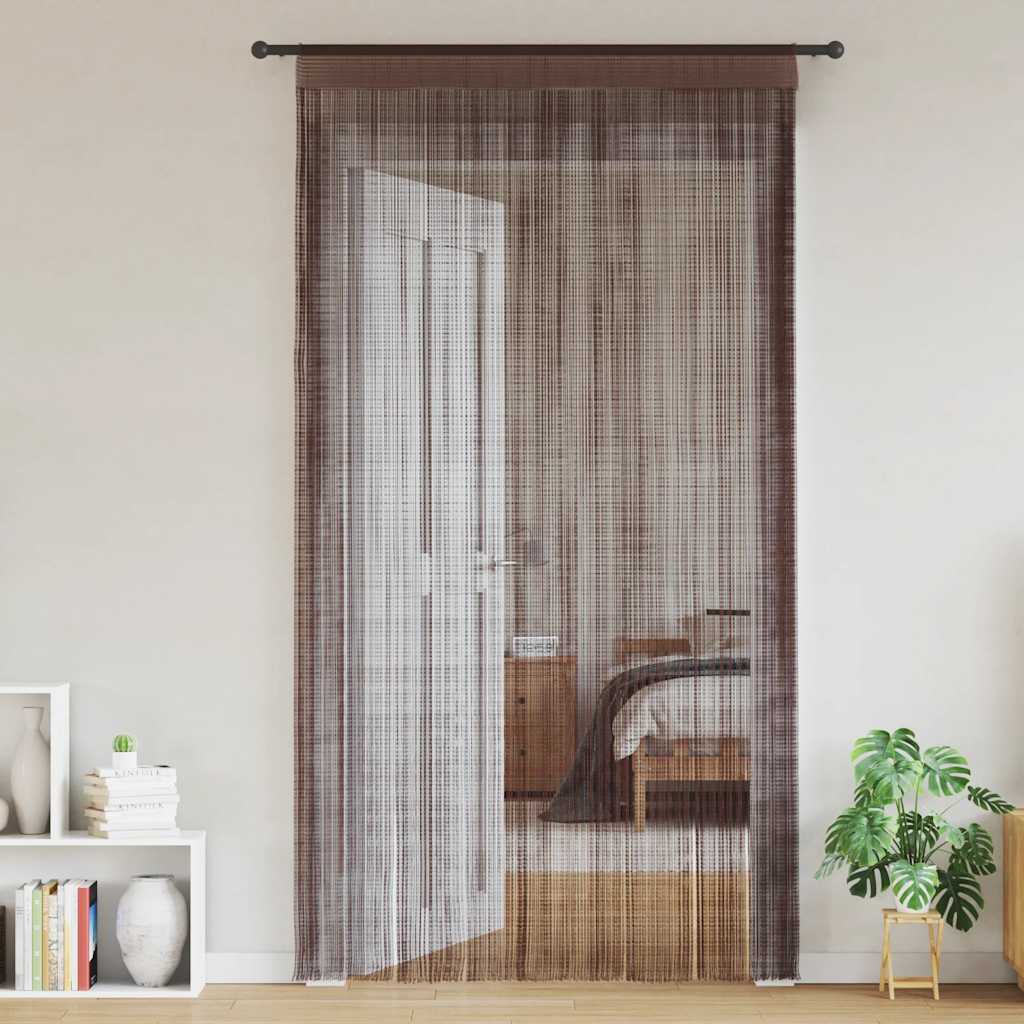 VIDAXL -Kabelvorhänge 140x250 cm Braun 2 PCs