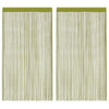 VIDAXL -Kabelvorhänge 100x250 cm Grün 2 PCs