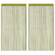 VIDAXL -Kabelvorhänge 100x250 cm Grün 2 PCs