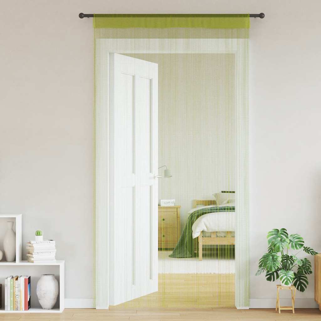 VIDAXL -Kabelvorhänge 140x250 cm Grün 2 STs
