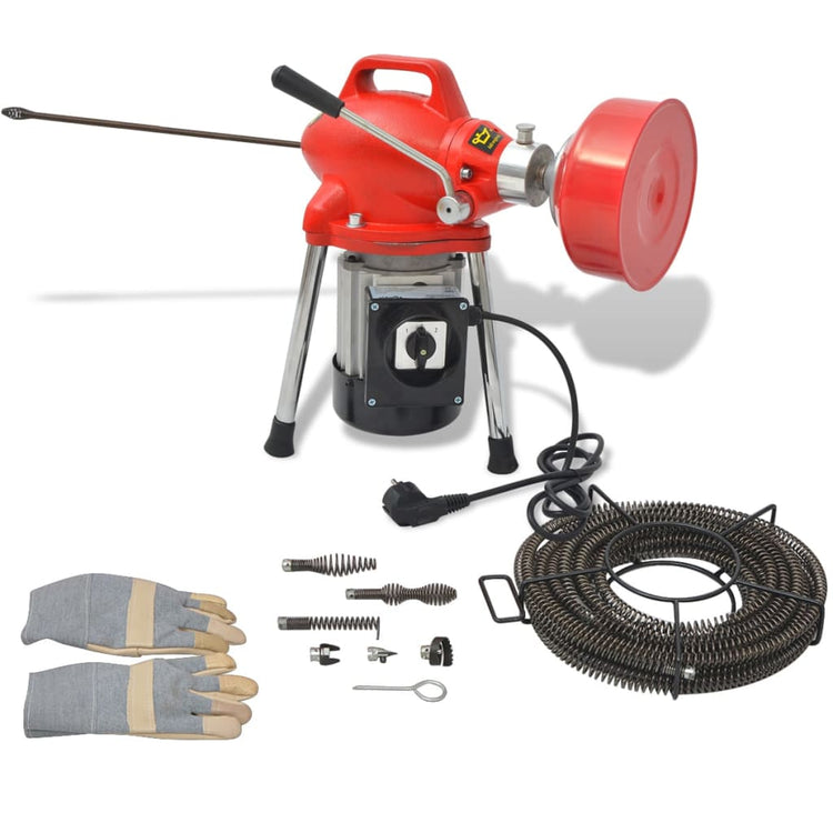 VIDAXL -Rohrleitungsreinigungsmaschine 250 W 12,5mx16mm 4,5mx9,5 mm