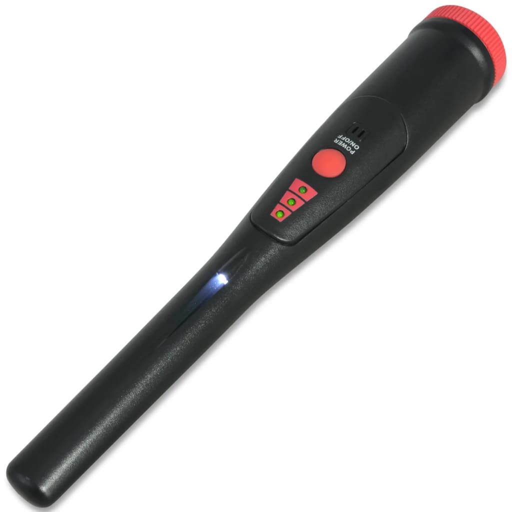 Vidaxl Pinpointer Metall -Detektor schwarz und rot