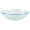 VIDAXL WASHBAIN HARTED GLAS 42 cm Transparent
