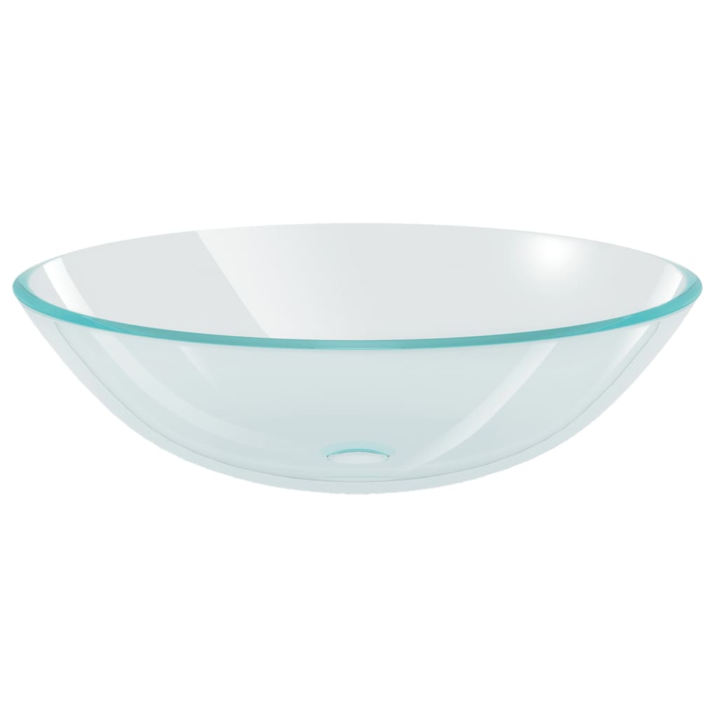 VIDAXL WASHBAIN HARTED GLAS 42 cm Transparent