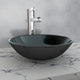 VIDAXL WASHBAIN gehärtetes Glas 42 cm schwarz