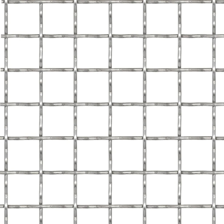 Vidaxl Drahtzaun gewebtes Netz 50x50 cm 11x11x2 mm Edelstahl