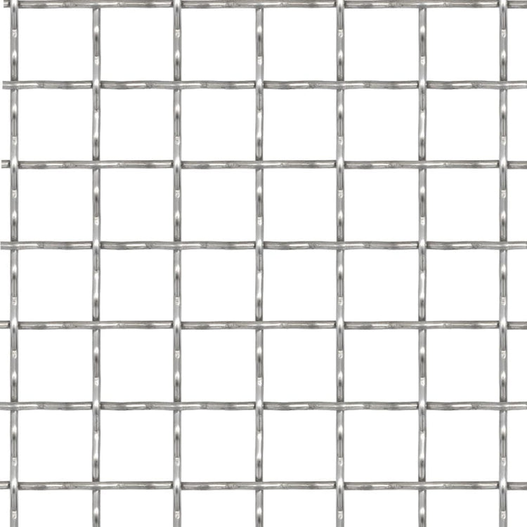 Vidaxl Drahtzaun gewebtes Netz 100x85 cm 11x11x2 mm Edelstahl