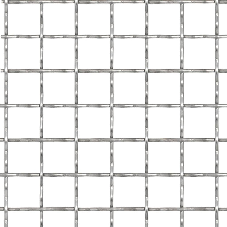 VIDAXL -Kabelzaun gewebter Netz 50 x 50 cm 21x21x2,5 mm Edelstahl
