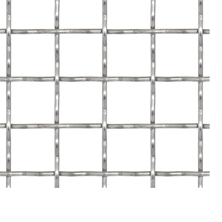 Vidaxl Drahtgate gewebtes Netz 100x85 cm 21x21x2,5 mm Edelstahl
