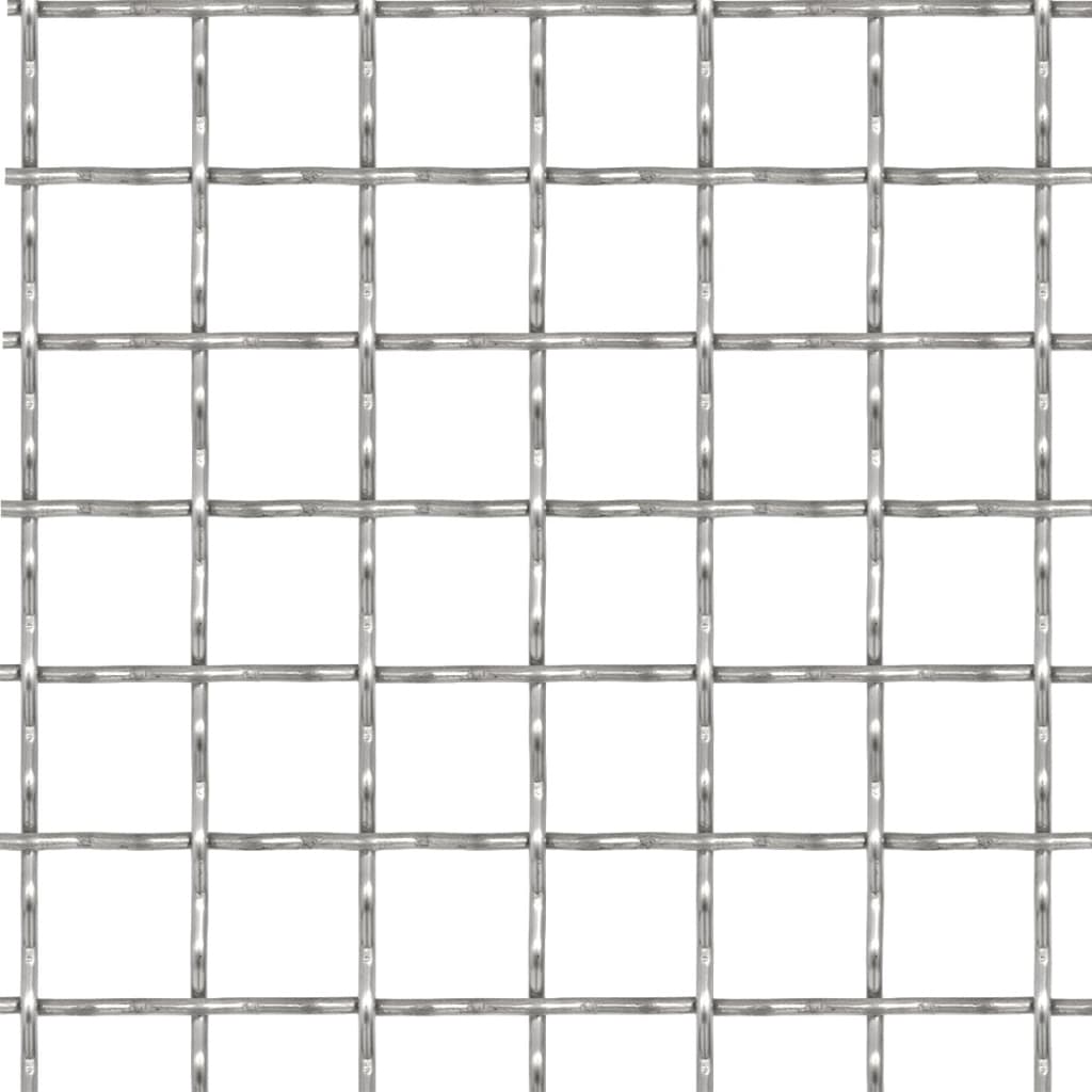 Vidaxl Drahtgate gewebtes Netz 100x85 cm 31 x 31 x 3 mm Edelstahl