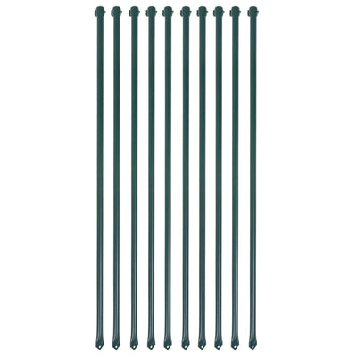 Vidaxl Garden Posts 1 m Metallgrün 10 Stcs