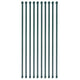 Vidaxl Garden Posts 1 m Metallgrün 10 Stcs