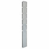 Vidaxl Schanskorf Pole 160 cm verzinkter Stahl Silber gefärbt