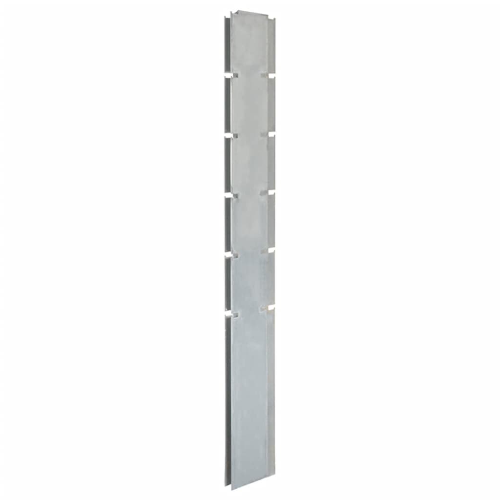 Vidaxl Schanskorf Pole 160 cm verzinkter Stahl Silber gefärbt
